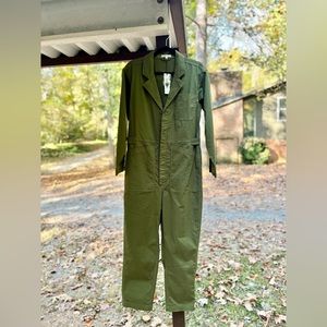 Brand New Alex Mill Standard Jumpsuit Army Green Size Small Fall Staple w// Tag